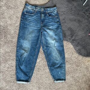 American Eagle Outfitters Women's Dark Blue Boyfriend Jeans